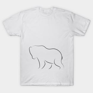 a silhouette of a bear T-Shirt